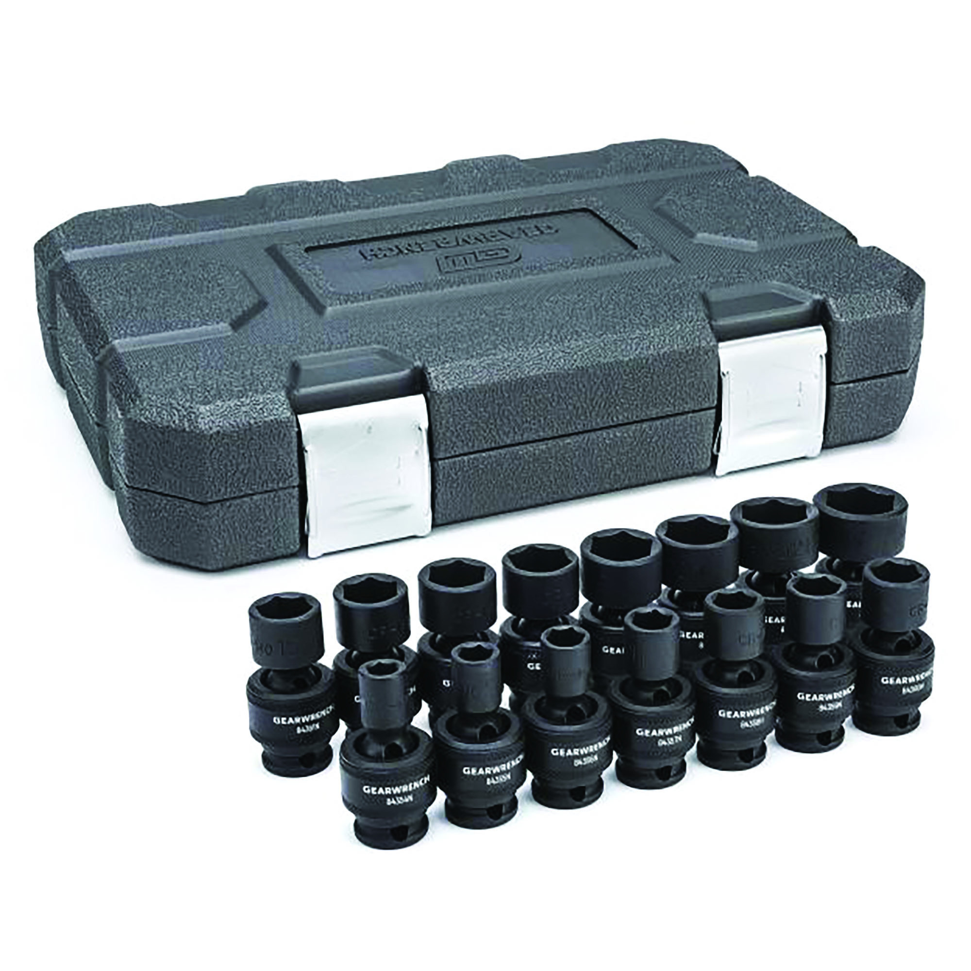 GearWrench 15-Piece Universal Impact Socket Set — 3/8in. Drive, Chrome Molybdenum Alloy, Flex Design, Corrosion Resistant, Model# ATG84918N